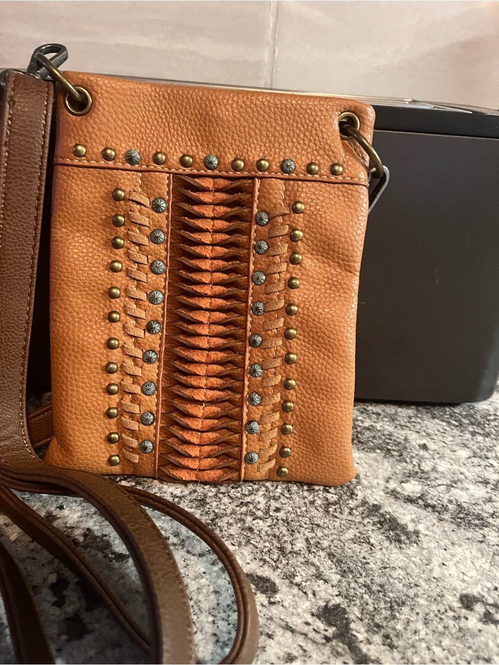American Bling Crossbody Purse Bag Studded Western Style